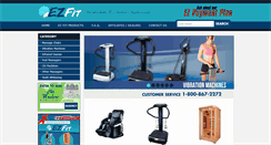 Desktop Screenshot of ezfitnessmachines.com